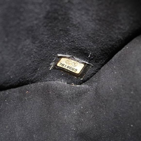 CHANEL Choco Bar Chain Shoulder Bag Enamel Beige CC Auth jk1646 - Picture 12 of 16